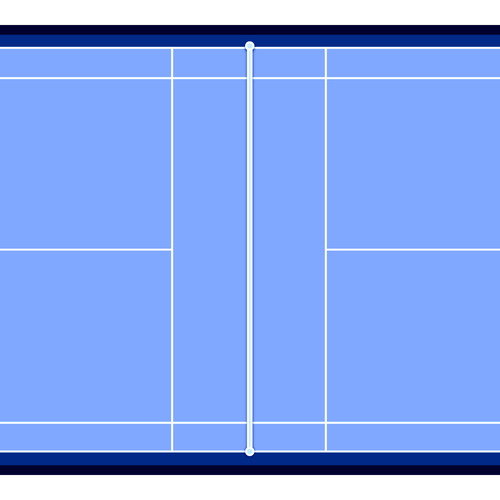 Badminton - Badminton coaching board for planning strategies and tactics