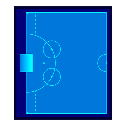 Bandy Half - Bandy coaching board for strategy and tactics planning