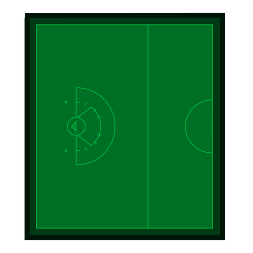 Women's Lacrosse Half - Women's Lacrosse coaching board for strategy and tactics planning