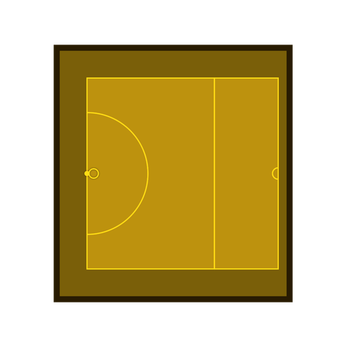Netball Half - Netball coaching board for strategy and tactics planning