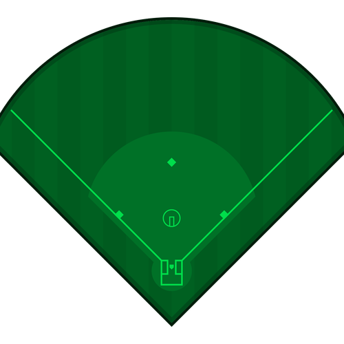 Softball - Softball coaching board for strategy and tactics planning